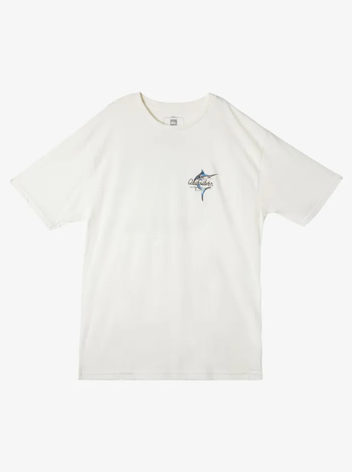 Men Quiksilver Tees Waterman Beauty At Sea TShirt Snow White