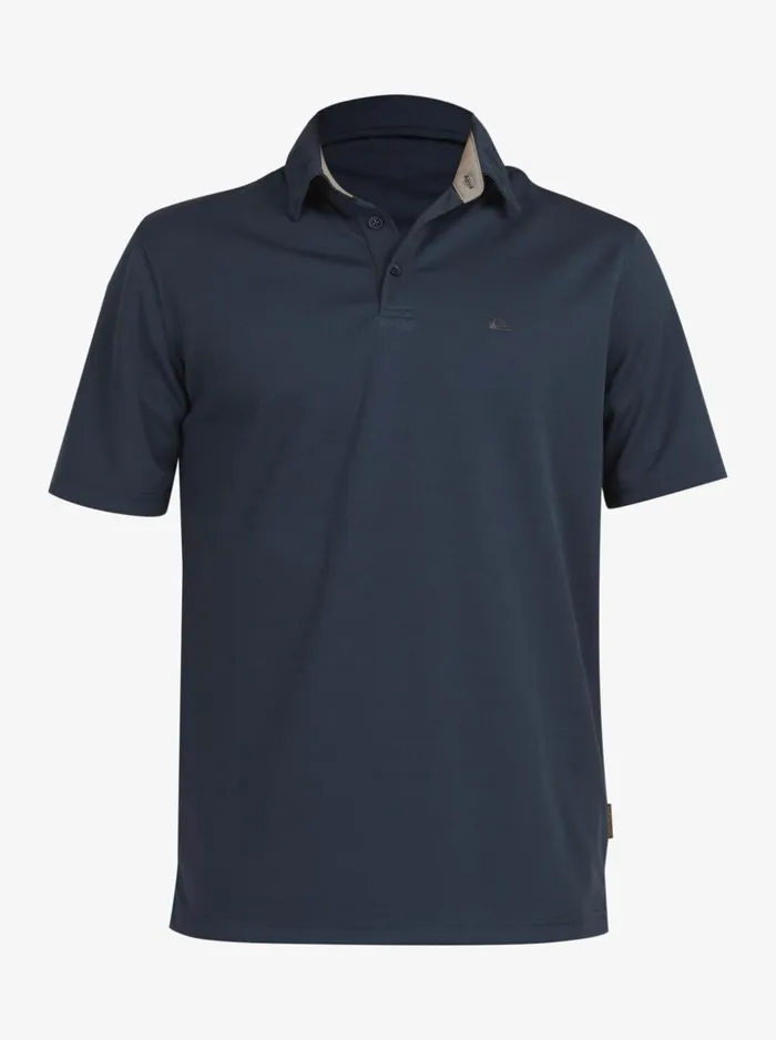 Men Quiksilver Tees Waterman Water Short Sleeve Polo Shirt Midnight Navy Men Quiksilver Tees Waterman Water Short Sleeve Polo Shirt Midnight Navy