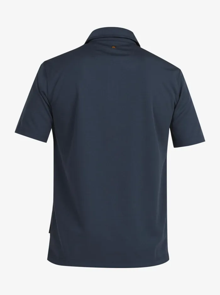 Men Quiksilver Tees Waterman Water Short Sleeve Polo Shirt Midnight Navy Men Quiksilver Tees Waterman Water Short Sleeve Polo Shirt Midnight Navy