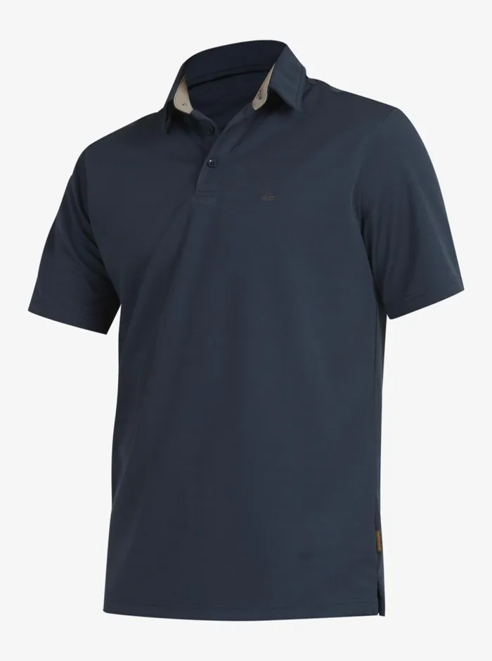 Men Quiksilver Tees Waterman Water Short Sleeve Polo Shirt Midnight Navy Men Quiksilver Tees Waterman Water Short Sleeve Polo Shirt Midnight Navy