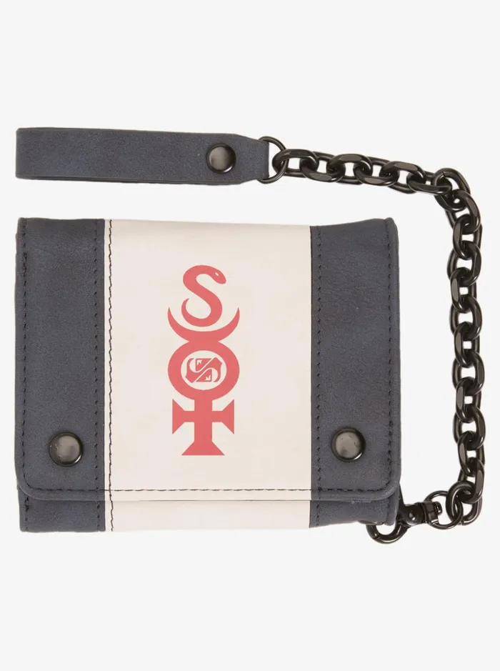 Men Quiksilver Wallets Grunge Sponge TriFold Chain Wallet Phantom