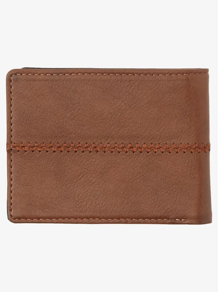 Men Quiksilver Wallets Stitchy TriFold Wallet Chocolate Brown Men Quiksilver Wallets Stitchy TriFold Wallet Chocolate Brown