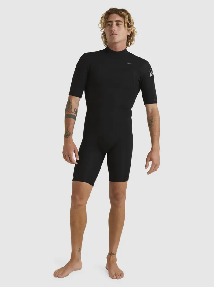 Men Quiksilver Wetsuits 22mm Everyday Sessions Short Sleeve Back Zip Springsuit Black Men Quiksilver Wetsuits 22mm Everyday Sessions Short Sleeve Back Zip Springsuit Black