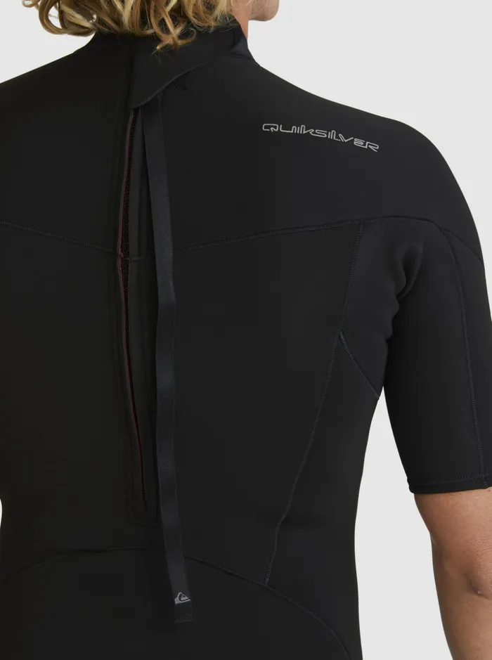 Men Quiksilver Wetsuits 22mm Everyday Sessions Short Sleeve Back Zip Springsuit Black Men Quiksilver Wetsuits 22mm Everyday Sessions Short Sleeve Back Zip Springsuit Black