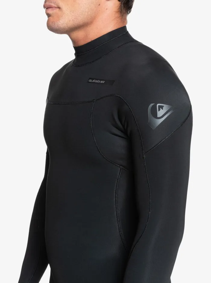 Men Quiksilver Wetsuits 43 Everyday Sessions Back Zip Wetsuit Black Men Quiksilver Wetsuits 43 Everyday Sessions Back Zip Wetsuit Black
