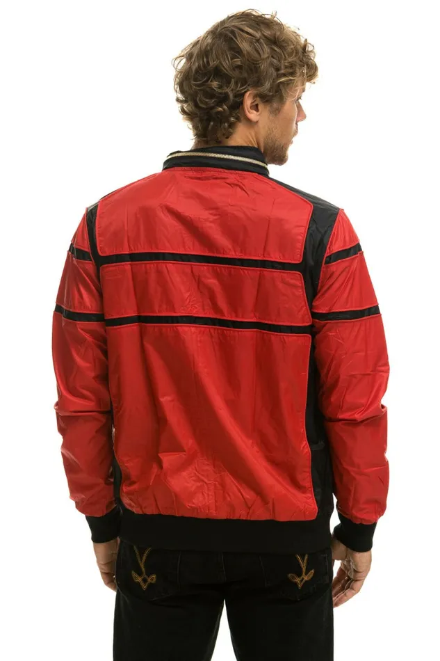 Men RACER JACKET 8211 CHERRY Aviator Nation Outerwear Men RACER JACKET 8211 CHERRY Aviator Nation Outerwear