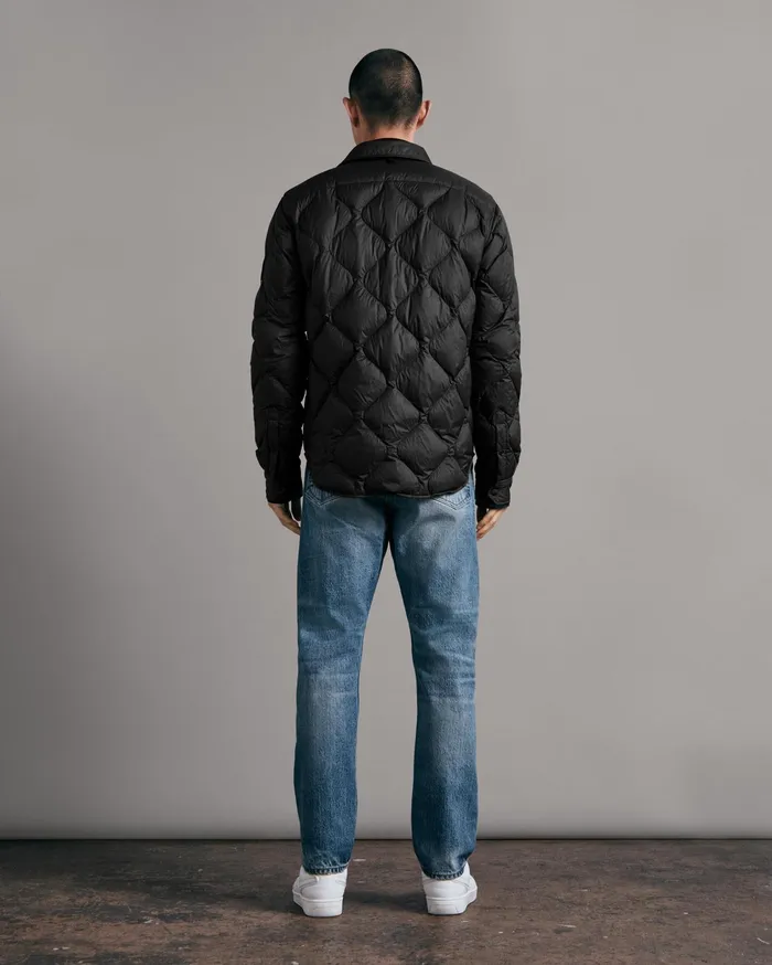 Men Rag and Bone Coats and Jackets Padded Dane Nylon Jacket Black Men Rag and Bone Coats and Jackets Padded Dane Nylon Jacket Black