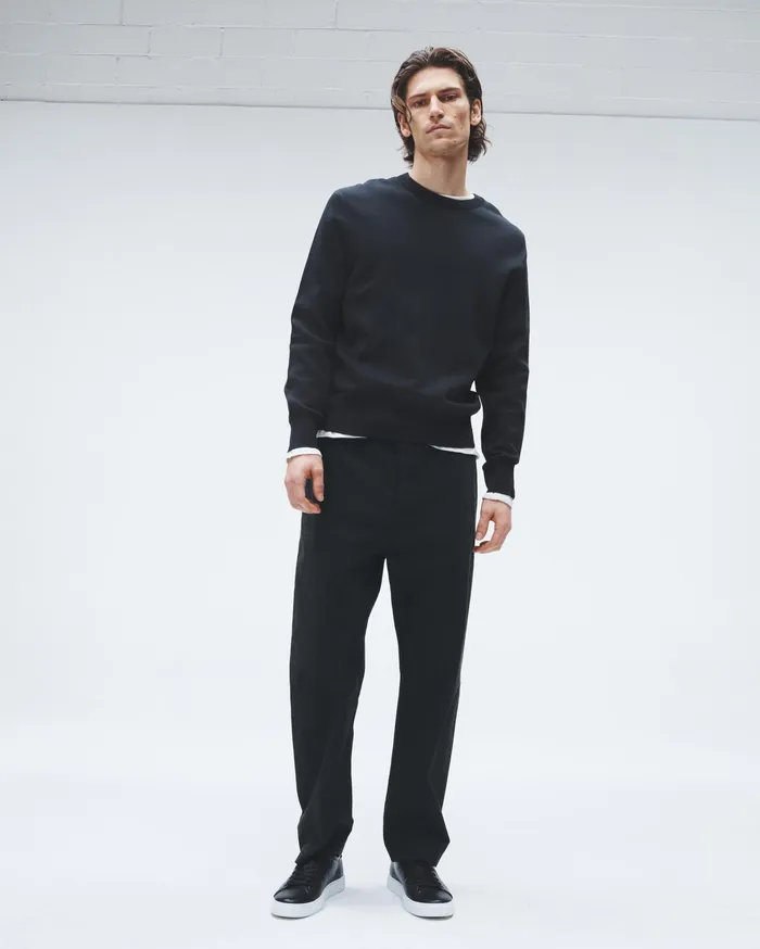 Men Rag and Bone Pants Bradford Cotton Pant Black
