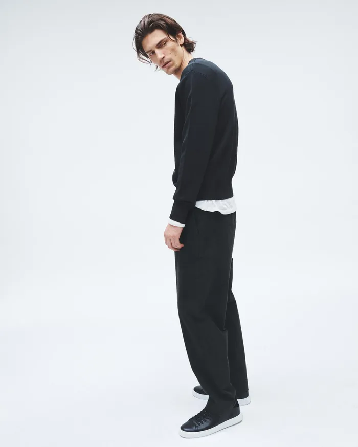 Men Rag and Bone Pants Bradford Cotton Pant Black Men Rag and Bone Pants Bradford Cotton Pant Black