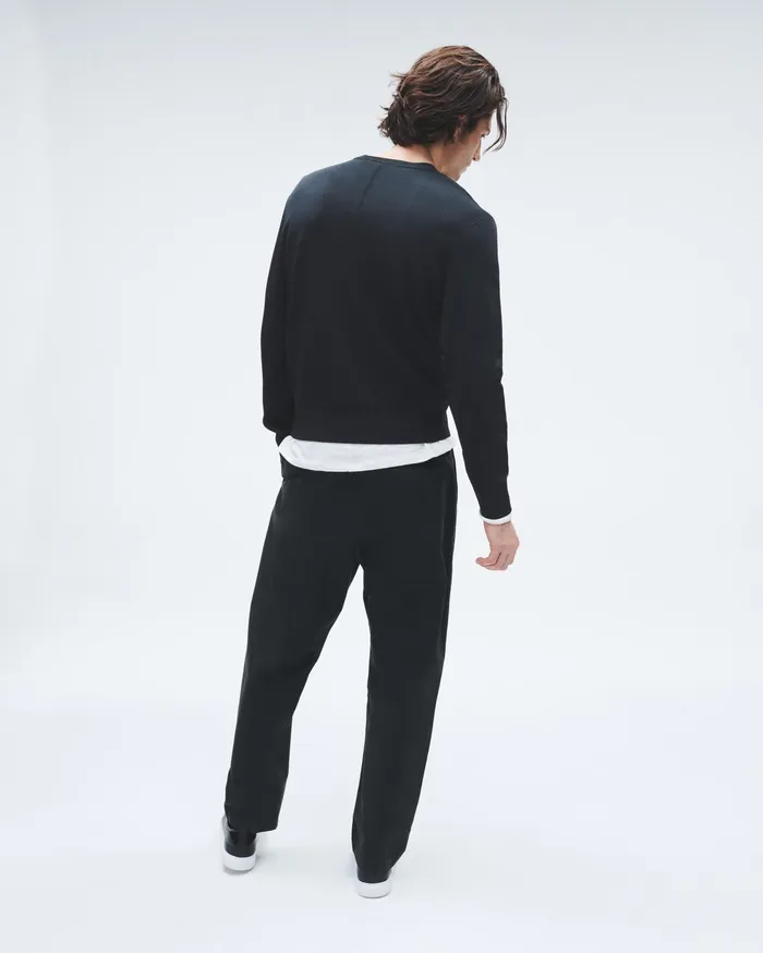 Men Rag and Bone Pants Bradford Cotton Pant Black Men Rag and Bone Pants Bradford Cotton Pant Black
