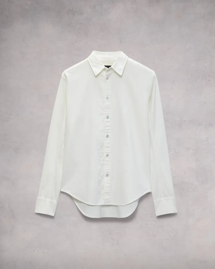 Men Rag and Bone Shirts Fit 2 Engineered Cotton Oxford Shirt White
