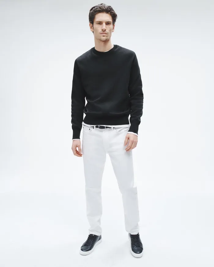 Men Rag and Bone Sweaters York Viscose Crew Black Men Rag and Bone Sweaters York Viscose Crew Black