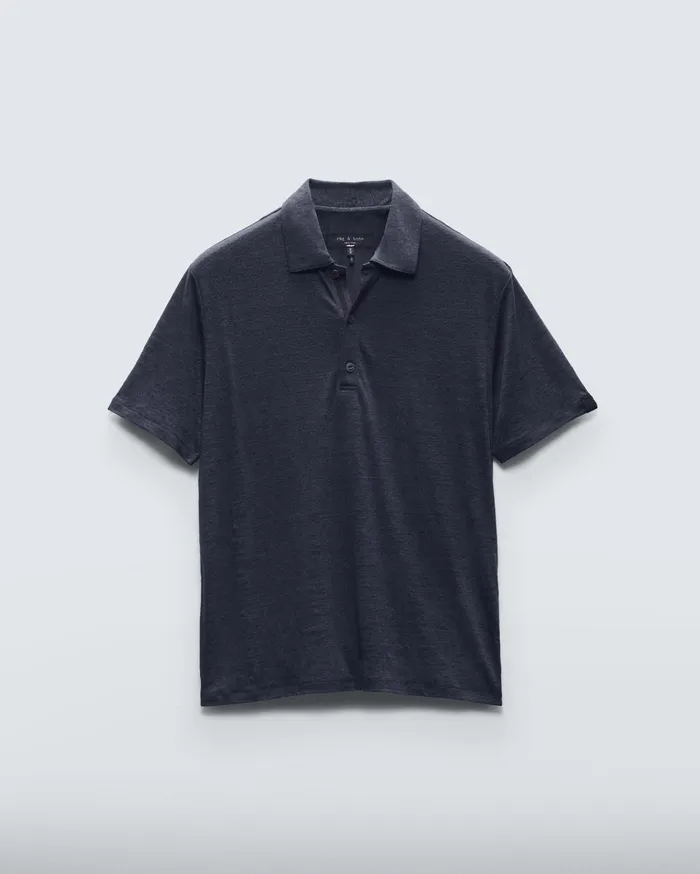 Men Rag and Bone TShirts Classic Linen Polo Salute Men Rag and Bone TShirts Classic Linen Polo Salute
