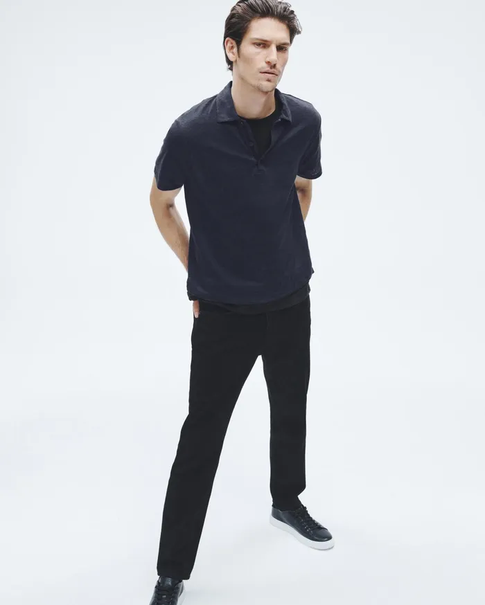 Men Rag and Bone TShirts Classic Linen Polo Salute Men Rag and Bone TShirts Classic Linen Polo Salute