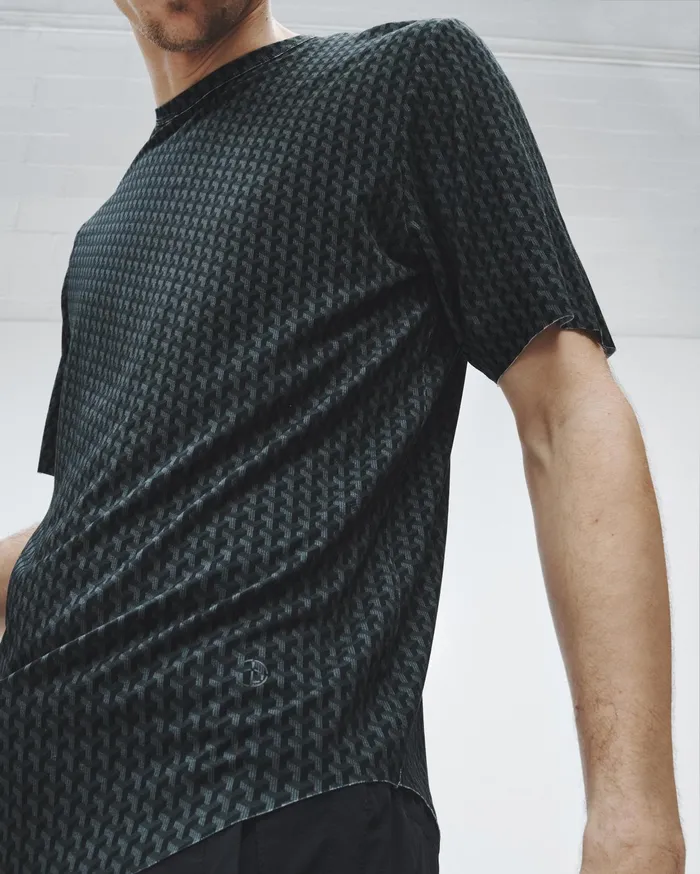 Men Rag and Bone TShirts Pursuit Hayden Tee Black Geometric Stud Men Rag and Bone TShirts Pursuit Hayden Tee Black Geometric Stud