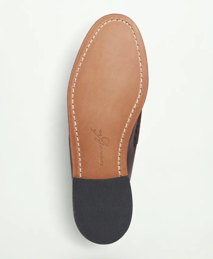 Men Rancourt Cordovan Pinch Penny Loafer Burgundy Brooks Brothers Shoes