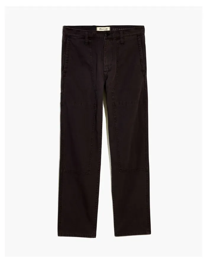 Men Relaxed Straight Lightweight Workwear Pants Black Coal Madewell Pants Men Relaxed Straight Lightweight Workwear Pants Black Coal Madewell Pants