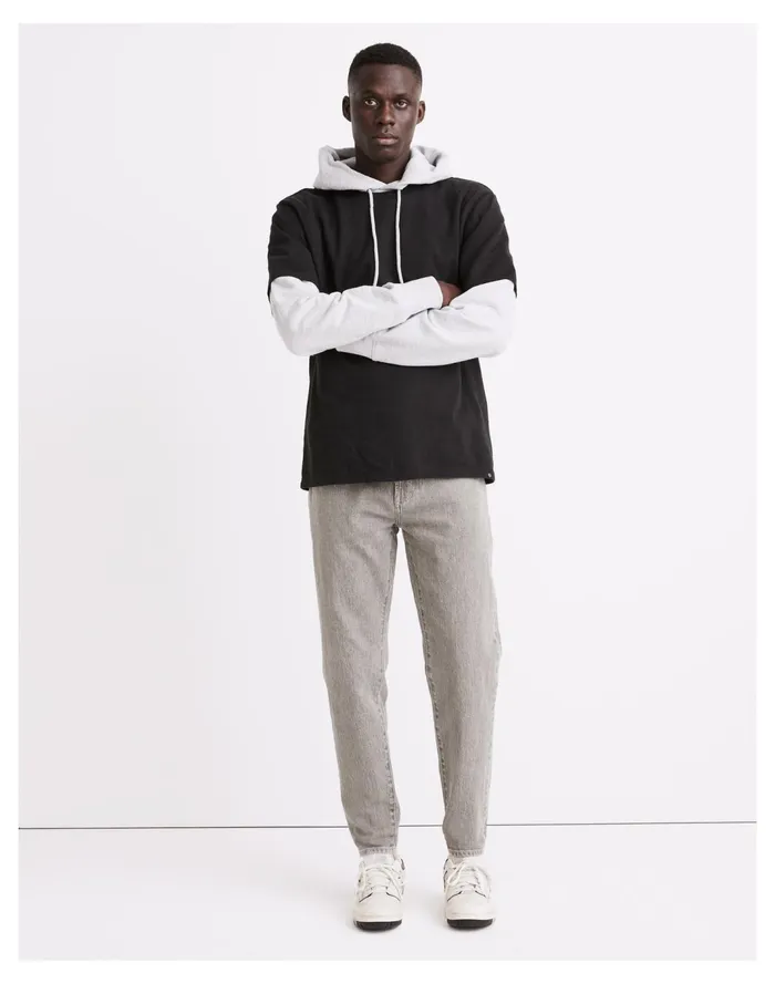 Men Relaxed Taper Jeans In Surplus Grey Wash Surplus Grey Madewell Jeans