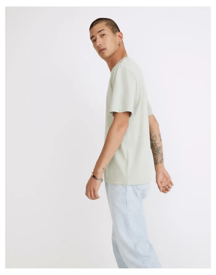 Men Relaxed Tee Sage Mist Madewell Tees Men Relaxed Tee Sage Mist Madewell Tees