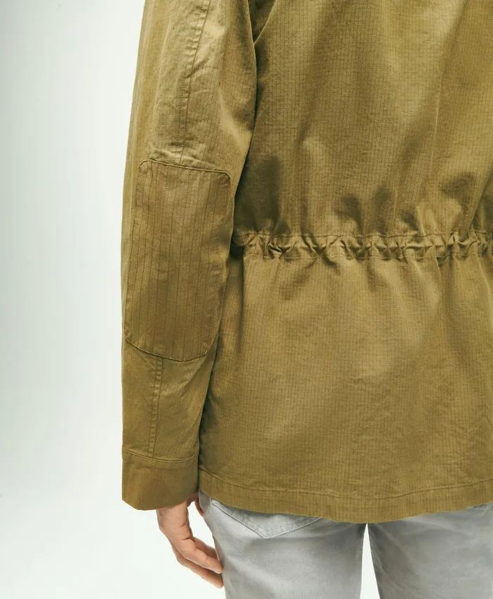 Men Ripstop Field Jacket Medium Green Brooks Brothers Coats and Jackets