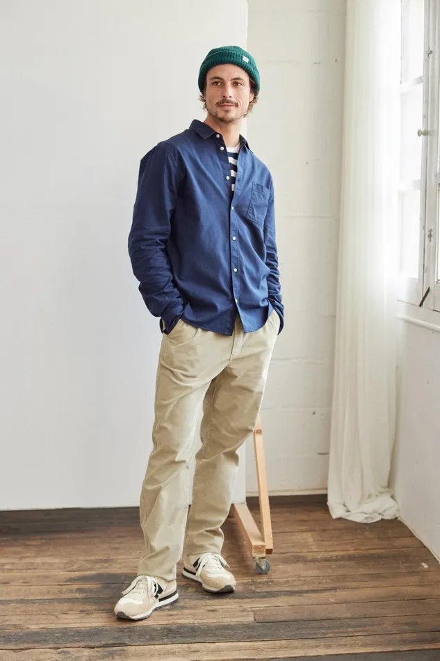 Men Sedef 8211 Navy Blue TWOTHIRDS Shirts