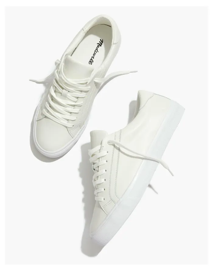 Men Sidewalk Low Top Sneakers In Leather Pale Parchment Madewell Sneakers Men Sidewalk Low Top Sneakers In Leather Pale Parchment Madewell Sneakers