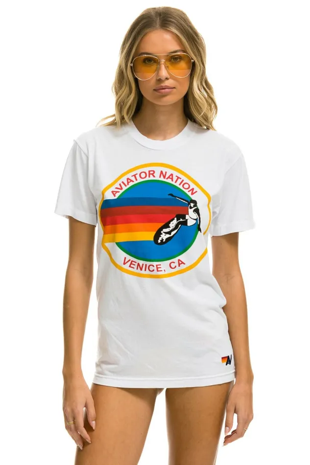 Men SIGNATURE TEE 8211 WHITE Aviator Nation Tees