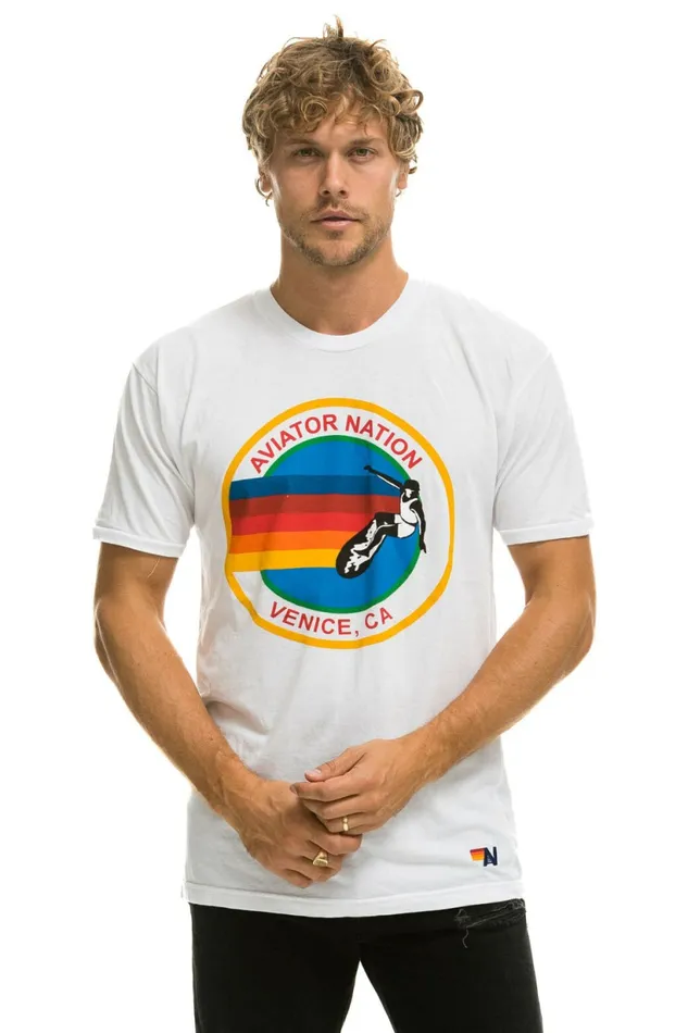 Men SIGNATURE TEE 8211 WHITE Aviator Nation Tees Men SIGNATURE TEE 8211 WHITE Aviator Nation Tees