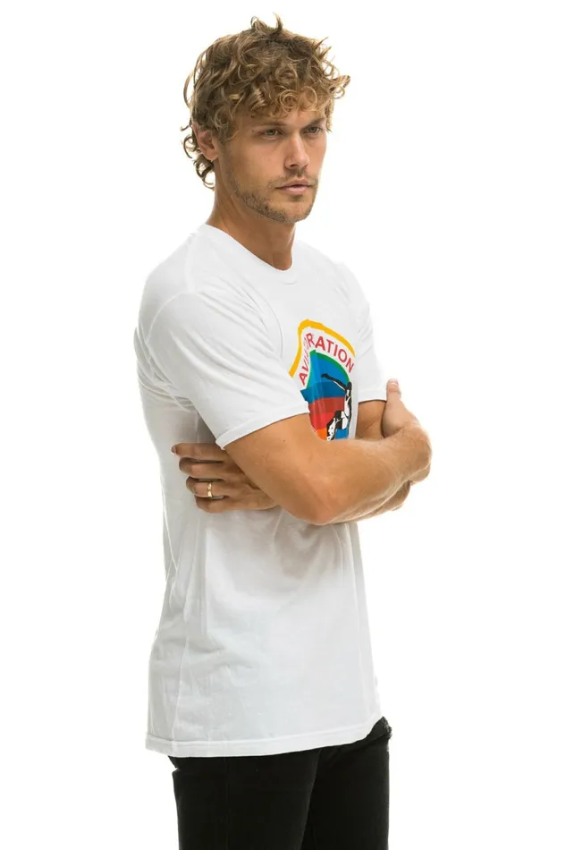 Men SIGNATURE TEE 8211 WHITE Aviator Nation Tees Men SIGNATURE TEE 8211 WHITE Aviator Nation Tees