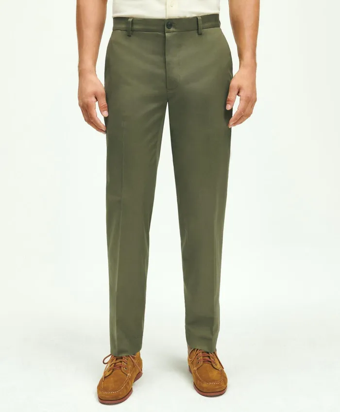 Men Slim Fit Stretch Cotton Advantage Chino Pants Dark Green Brooks Brothers Chinos and Casual Pants Men Slim Fit Stretch Cotton Advantage Chino Pants Dark Green Brooks Brothers Chinos and Casual Pants