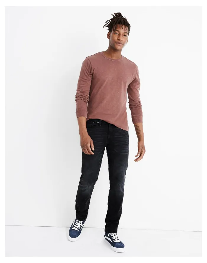 Men Straight Authentic Flex Jeans In Everton Wash Everton Madewell Jeans