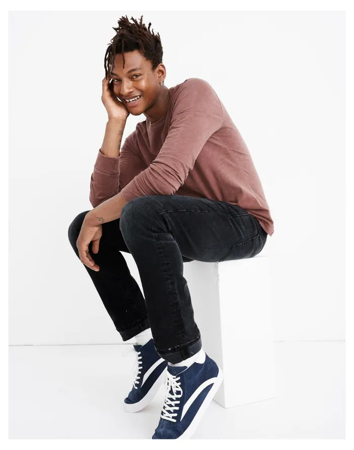 Men Straight Authentic Flex Jeans In Everton Wash Everton Madewell Jeans