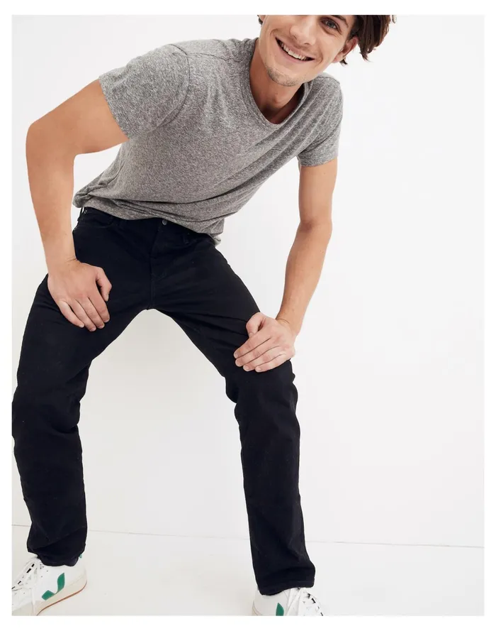 Men Straight Jeans In Classic Black Wash Black Madewell Jeans Men Straight Jeans In Classic Black Wash Black Madewell Jeans