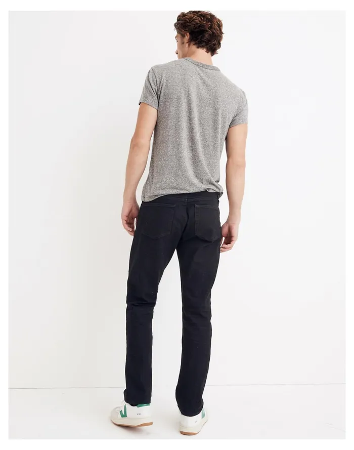 Men Straight Jeans In Classic Black Wash Black Madewell Jeans Men Straight Jeans In Classic Black Wash Black Madewell Jeans