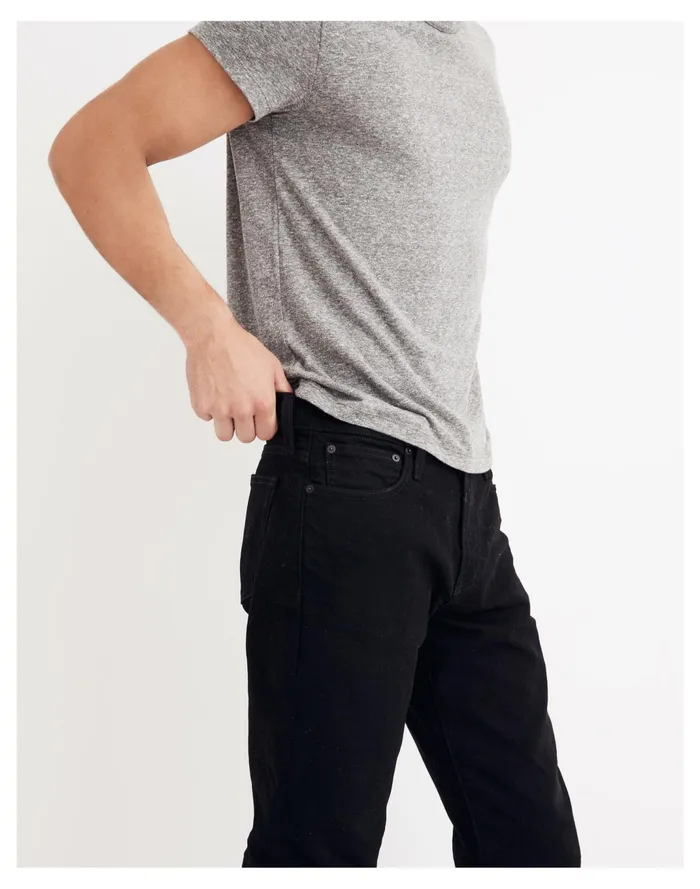 Men Straight Jeans In Classic Black Wash Black Madewell Jeans Men Straight Jeans In Classic Black Wash Black Madewell Jeans