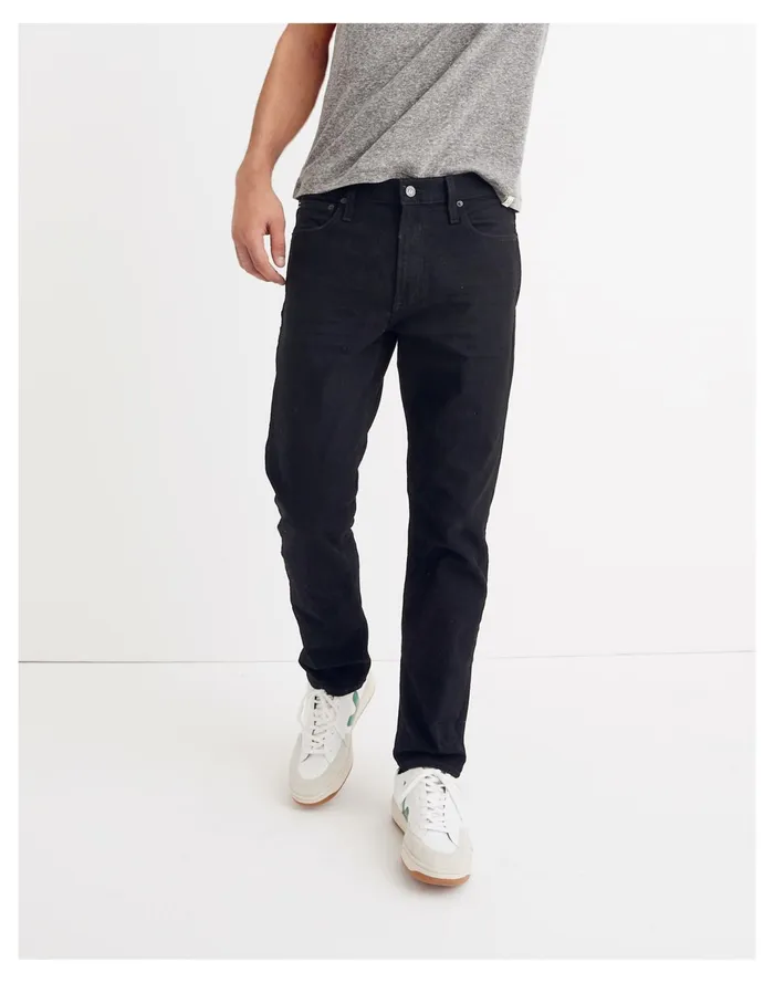 Men Straight Jeans In Classic Black Wash Black Madewell Jeans Men Straight Jeans In Classic Black Wash Black Madewell Jeans