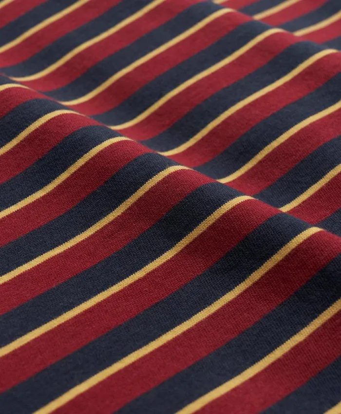 Men Supima Cotton Striped TShirt Red Multi Brooks Brothers TShirts and Sweats