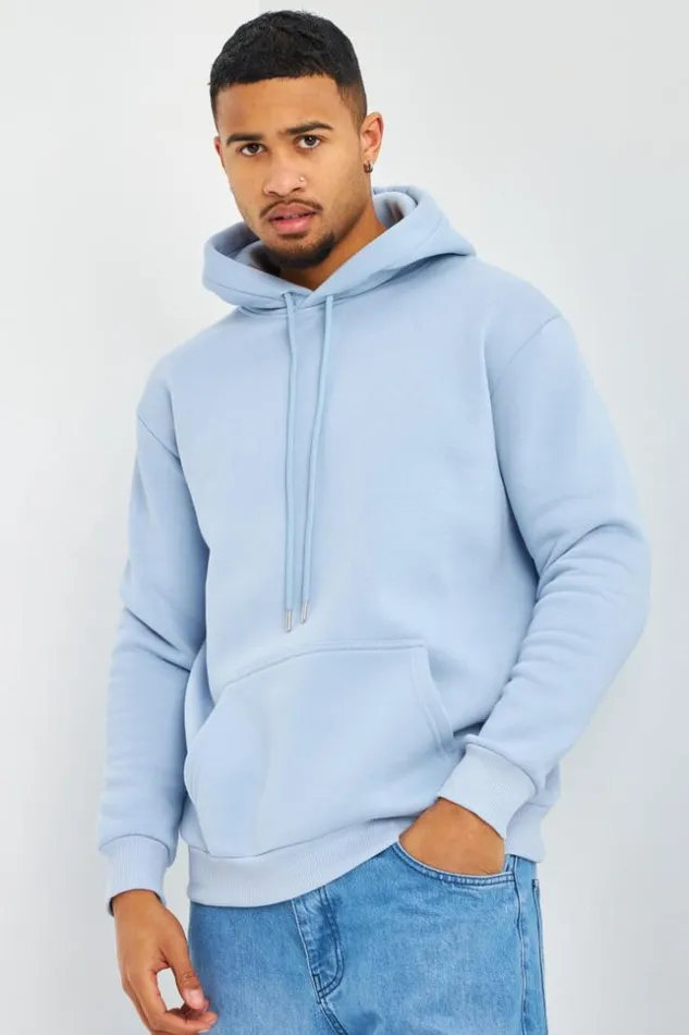 Men Sweat Bleu Capuche Brentiny Blue Brentiny Paris Sweatshirts and Pullovers