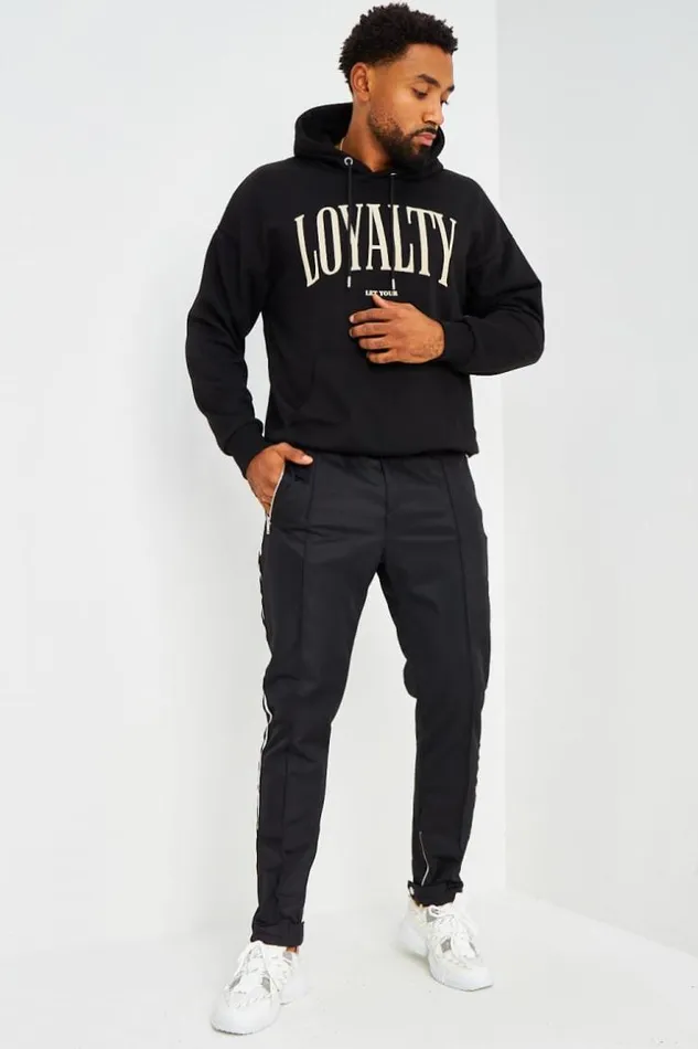 Men Sweat Capuche Noir 034Loyalty034 Black Brentiny Paris Sweatshirts and Pullovers Men Sweat Capuche Noir 034Loyalty034 Black Brentiny Paris Sweatshirts and Pullovers