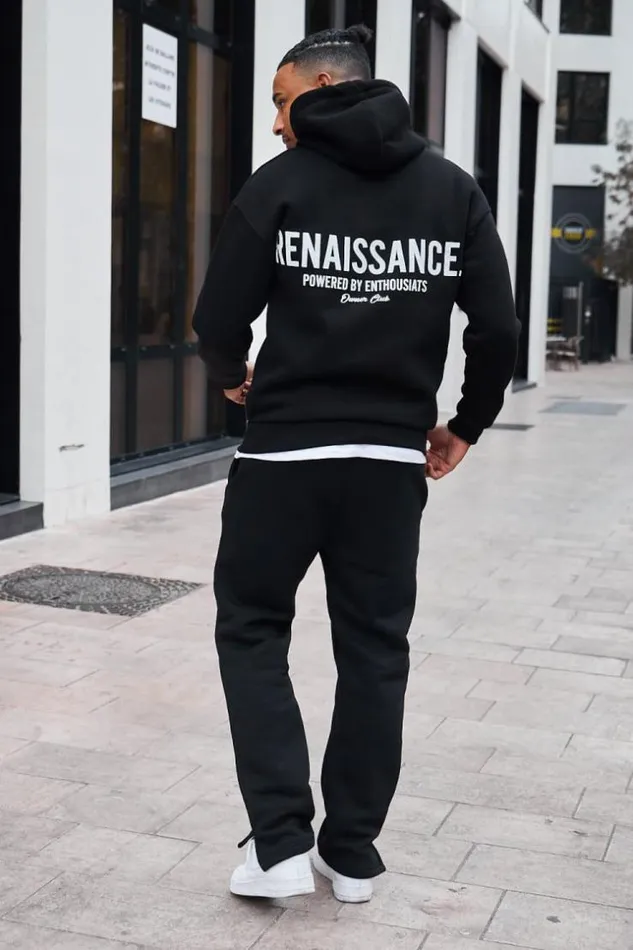 Men Sweat Capuche Noir 034Renaissance 034 Black Brentiny Paris Sweatshirts and Pullovers