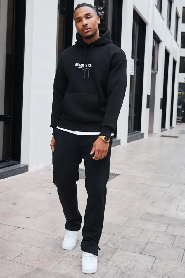 Men Sweat Capuche Noir 034Renaissance 034 Black Brentiny Paris Sweatshirts and Pullovers Men Sweat Capuche Noir 034Renaissance 034 Black Brentiny Paris Sweatshirts and Pullovers