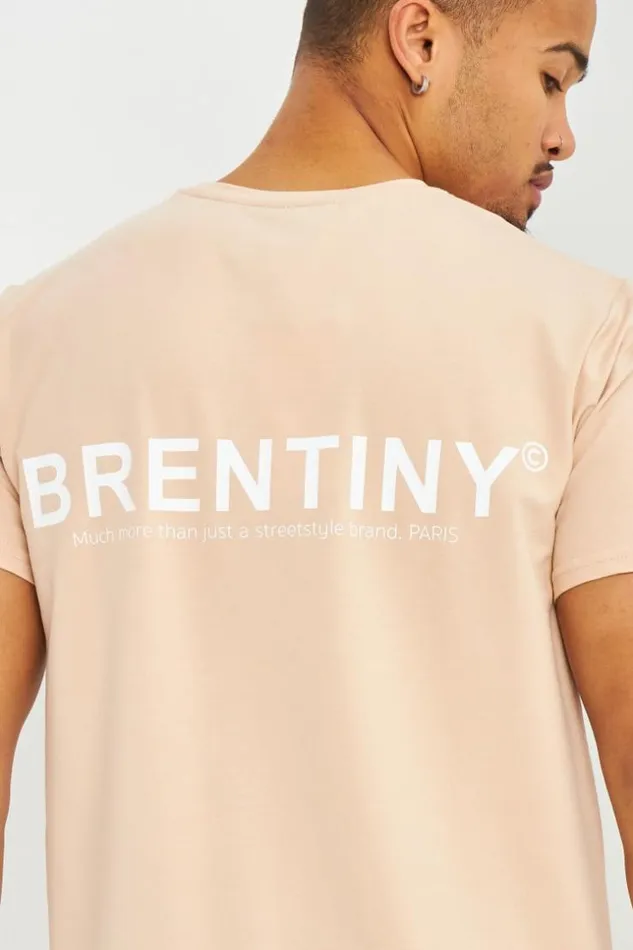 Men TShirt Beige Brentiny Beige Brentiny Paris TShirts