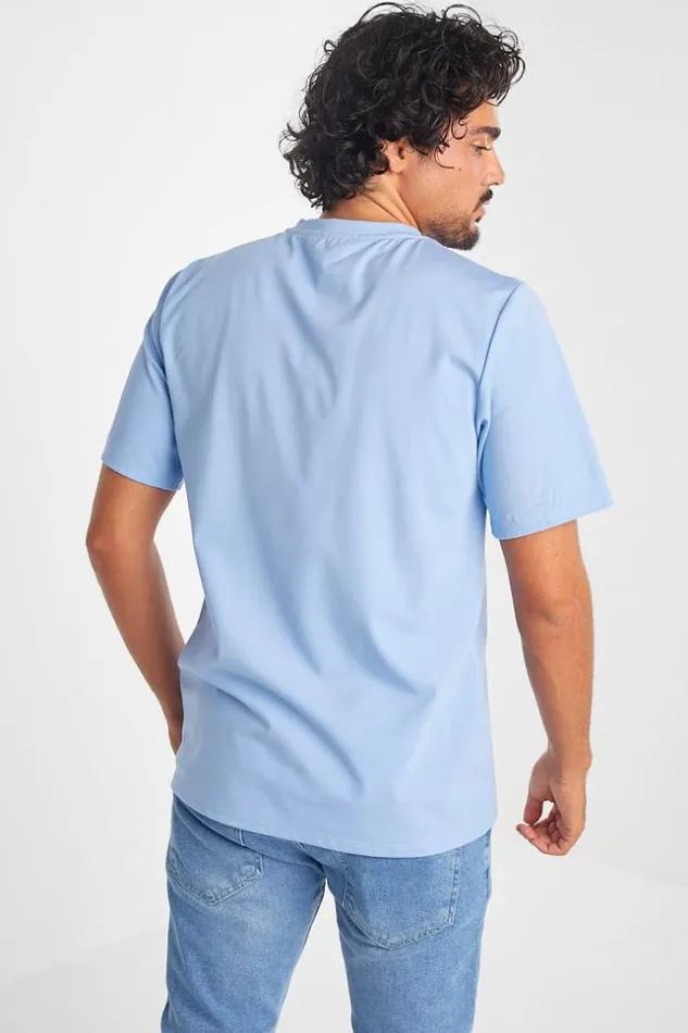 Men TShirt Bleu Coeur Bris Blue Brentiny Paris TShirts