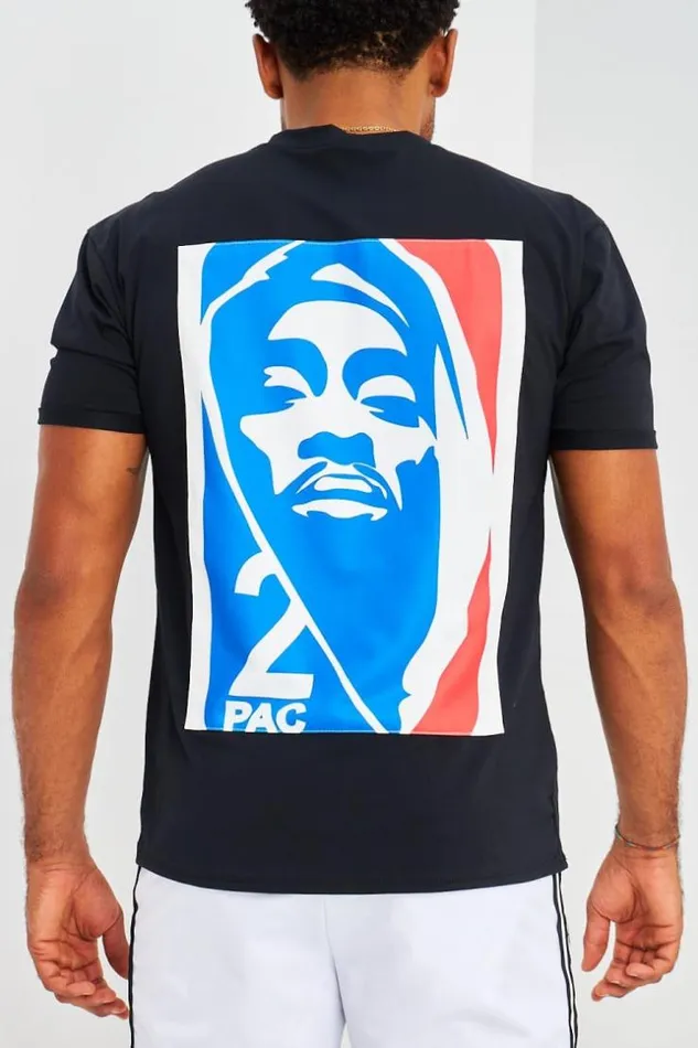 Men TShirt Oversize Westcoast 2pac Blanc Black Brentiny Paris TShirts