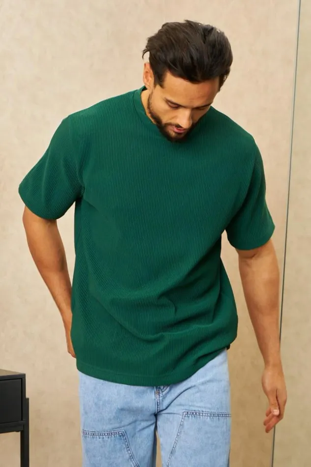 Men TShirt Vert Ctel Manches Courtes Green Brentiny Paris TShirts