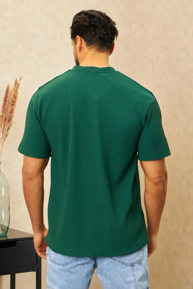Men TShirt Vert Ctel Manches Courtes Green Brentiny Paris TShirts