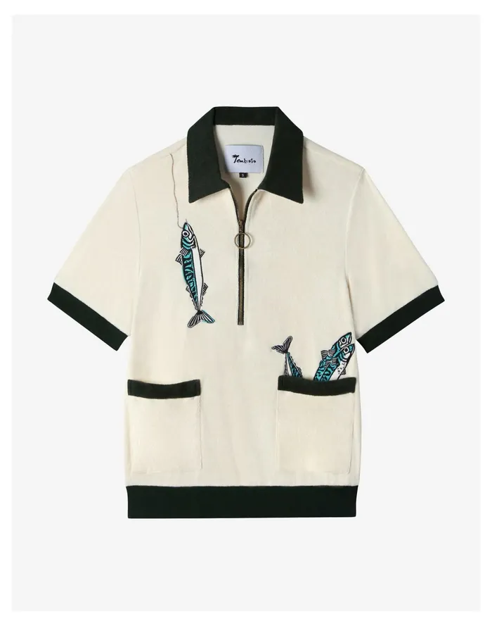 Men Tombolo The Angler Cabana Cream Madewell Shirts