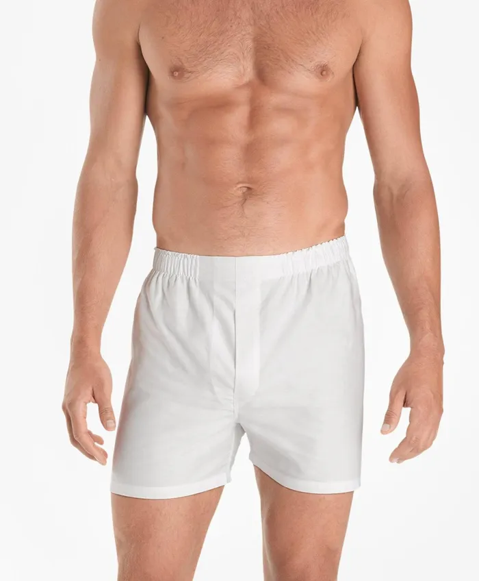 Men Traditional Fit Oxford Boxers White Brooks Brothers Underwear