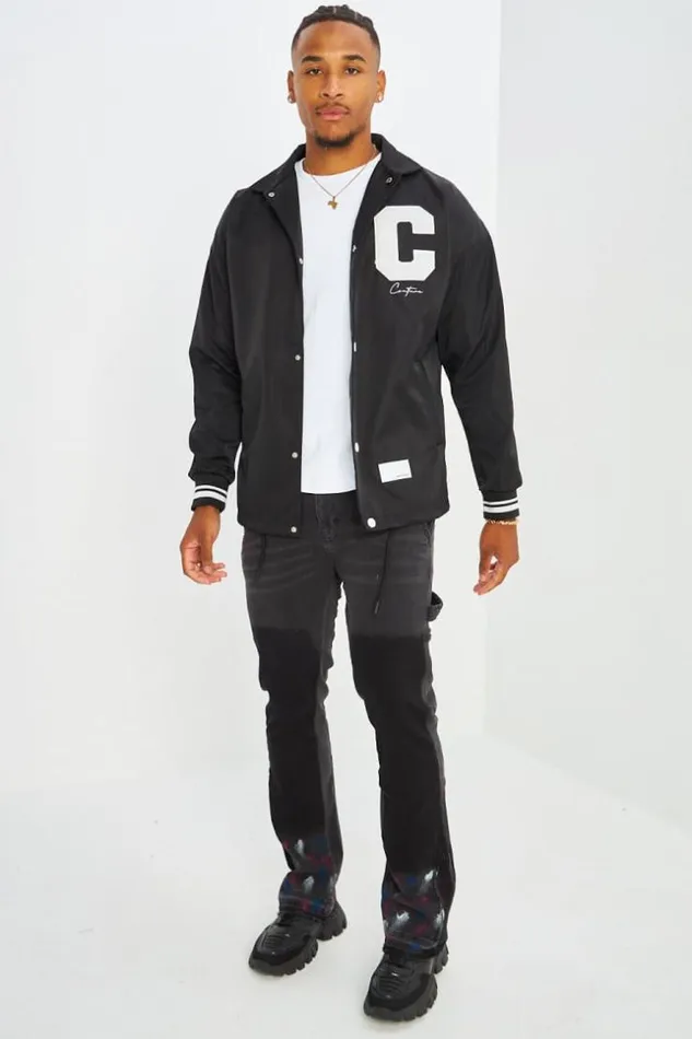 Men Veste Noire Brode 034Couture034 Black Brentiny Paris Jackets