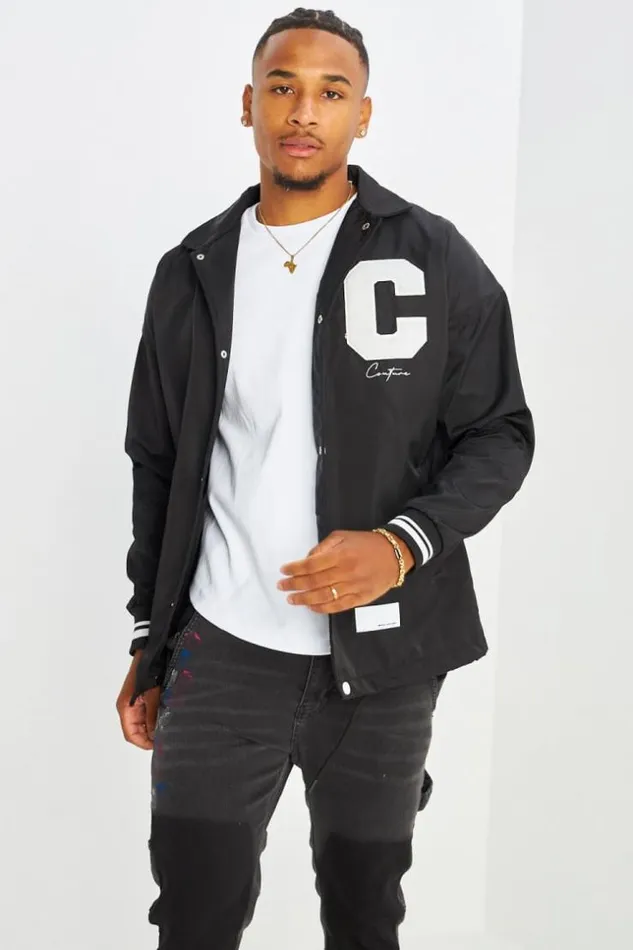 Men Veste Noire Brode 034Couture034 Black Brentiny Paris Jackets